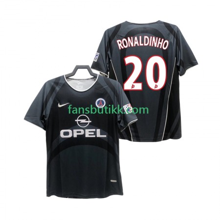 Fotballdrakt Paris Saint-Germain RONALDINHO 20 2001 Retro Tredjetrøye 2002 Kortermet